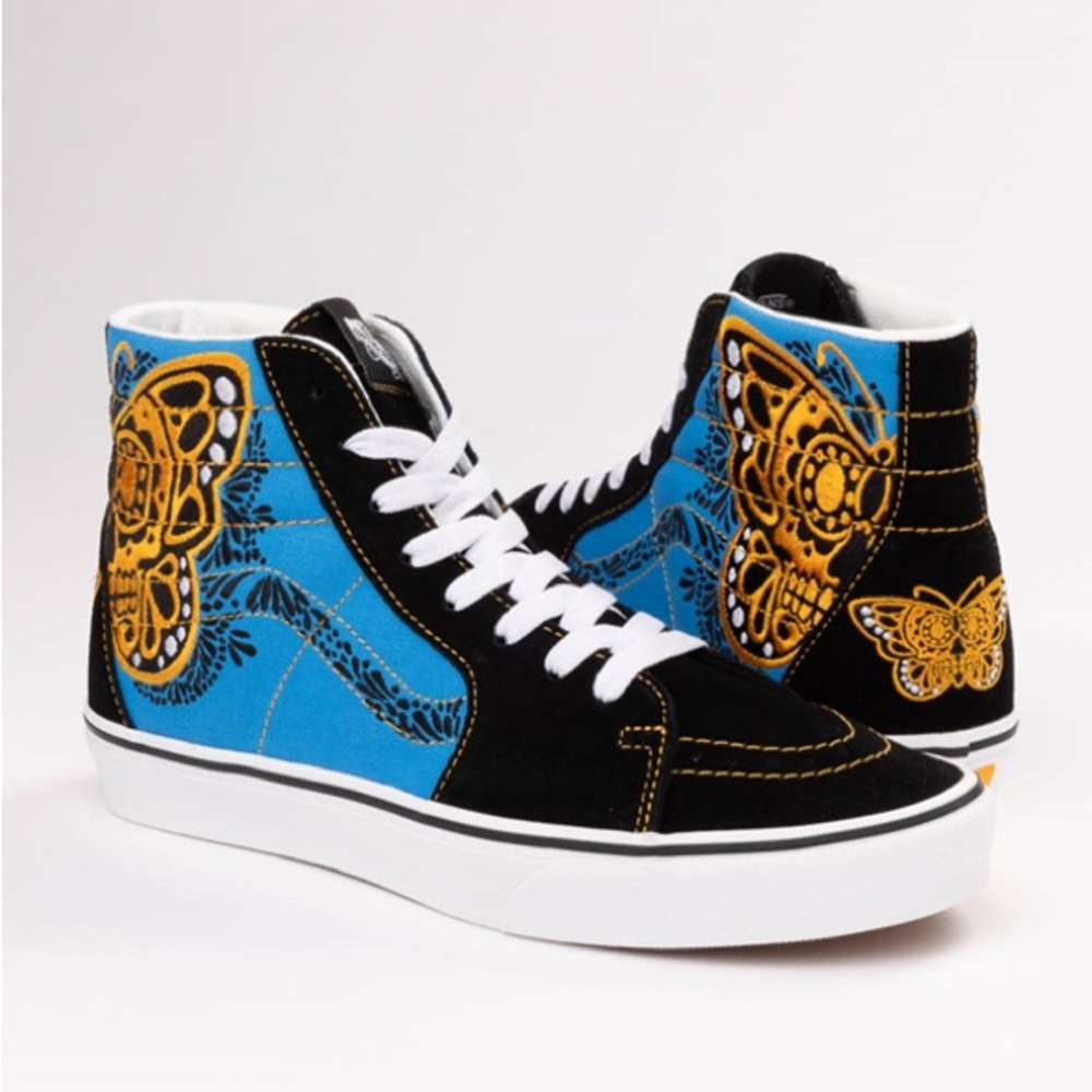Vans Dia De Los Muertos Sk8-Hi Skate Shoe Rare Exclusive Drop - Picture 1 of 3